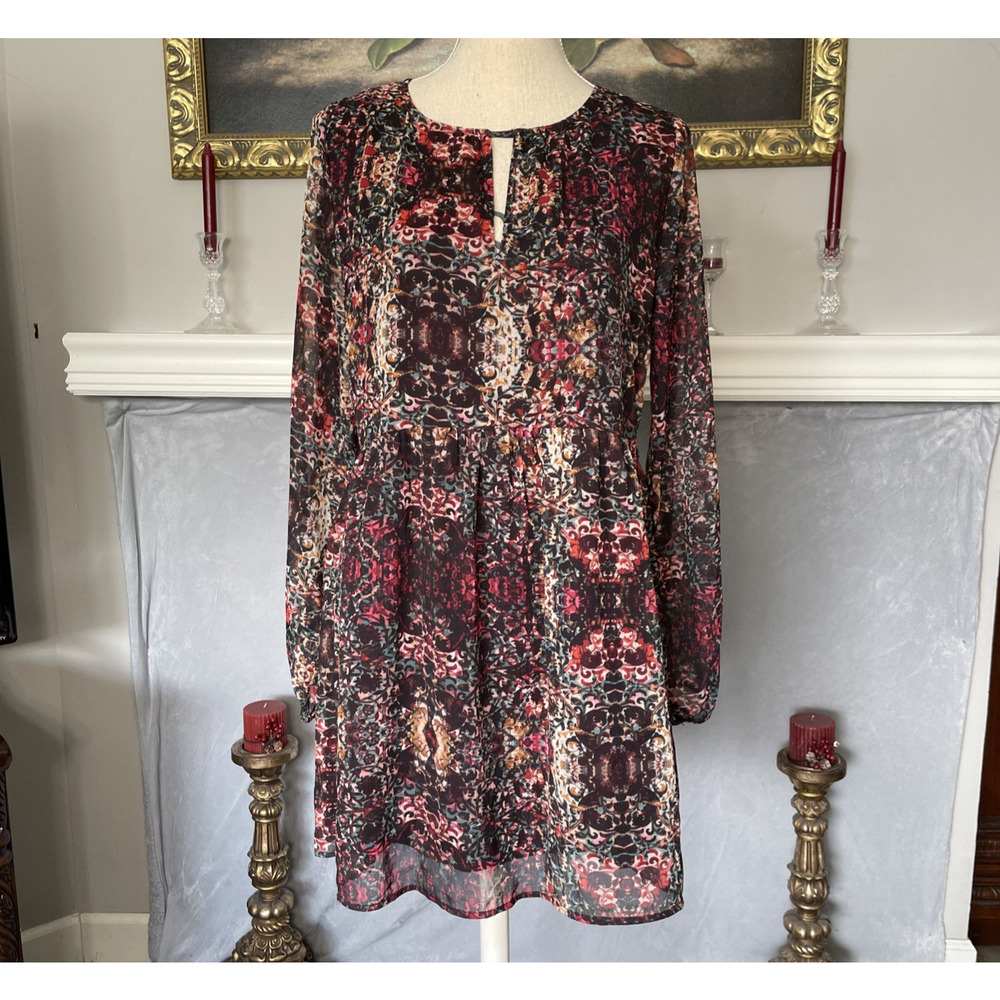 Abercrombie & Fitch Boho Floral Print Mini Dress Medium
